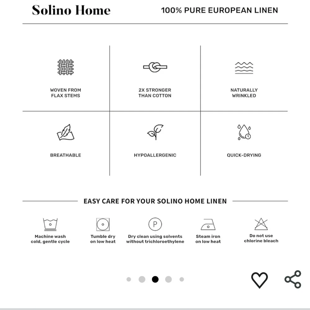 New Solino Black Plaid 100% Pure Linen 14 x 90 Table Runner